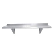 Stainless Steel Wall Shelf - Floating Shelves for Bathroom by Advance Tabco – 30 L X 12 W X 6 H, Stainless Steel, Model WS-12-36
