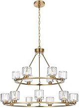 Cadence 15 Light Chandelier Satin Gold