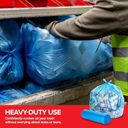 Stock Your Home 120 / 1 Count (Pack of 120) / Blue Trash Bags