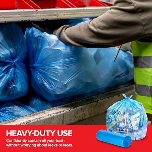 Stock Your Home 120 / 1 Count (Pack of 120) / Blue Trash Bags