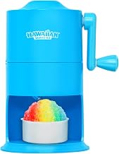 Hawaiian Shaved Ice Mini Snow Cone Machine | Portable Countertop Ice Shaver, No Slip Base, No Electricity Needed, Ice Cup Included, Stainless Steel Blade