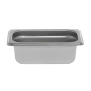 Steam Table Pan Hotel Pan 1/9 Size Stainless Steel - 2 1/2"D by HUBERT – 2.5 inches, Stainless Steel