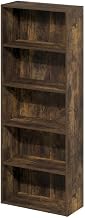 Furnifact Amber Pine Bookcase with Stylish Wooden Shelves, Durable Construction, Modern Design, Perfect for Living Room, Home Office, and Bedroom Storage