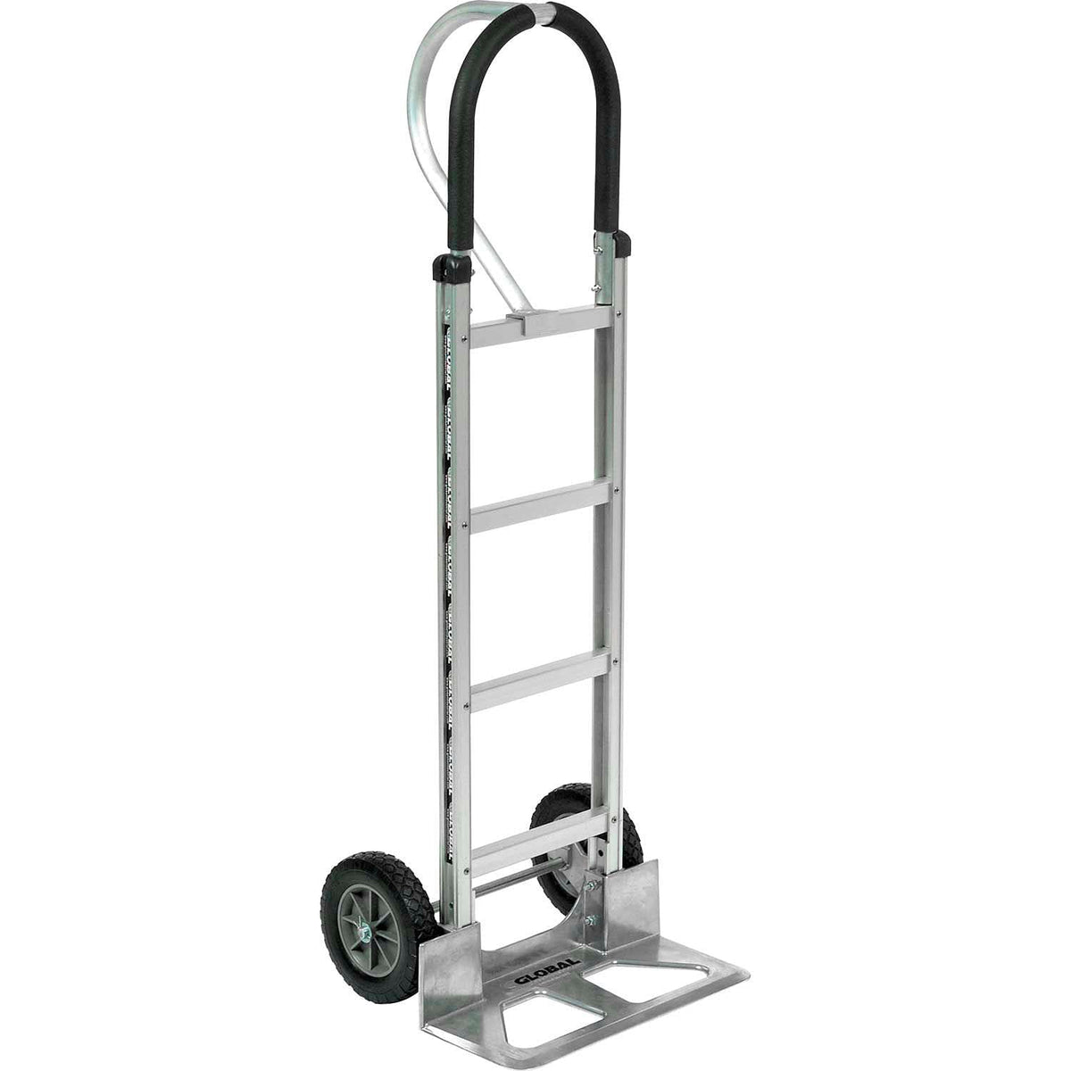 Aluminum Hand Truck Loop Handle by Global Industrial – 40"L x 18"W x 51"H, Aluminum, Gray, Model 168266