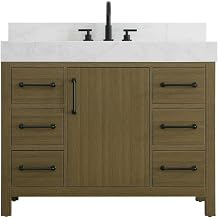Elegant Kitchen and Bath 42" Single Bathroom Vanity in Chestnut Brown
