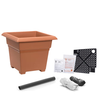 Garden Kit by EarthBox – 18 inches (L) x 18 inches (W) x 15 inches (H), 14.96 gallons, Earthenware, Terracotta, Model 81755