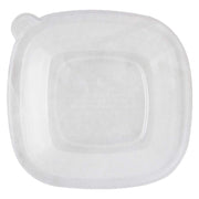 World Centric BQL-CS-24 100% Compostable Ingeo Fiber Square Bowl Clear Lids for 24-48 oz. Bowls (Pack of 200)