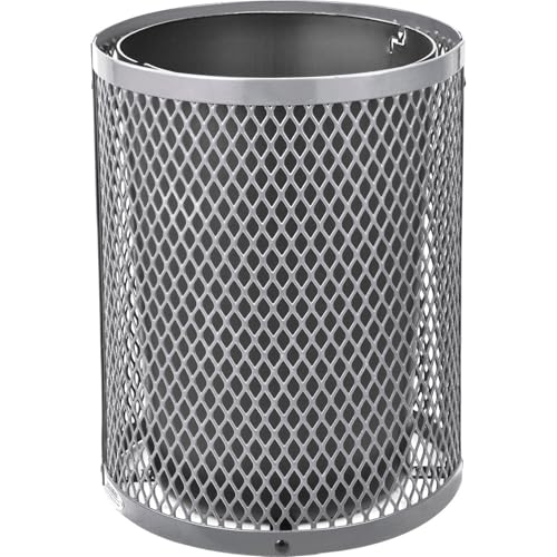 Global Industrial Gray / 36 Gallon / Industrial Trash, Recycling & Compost