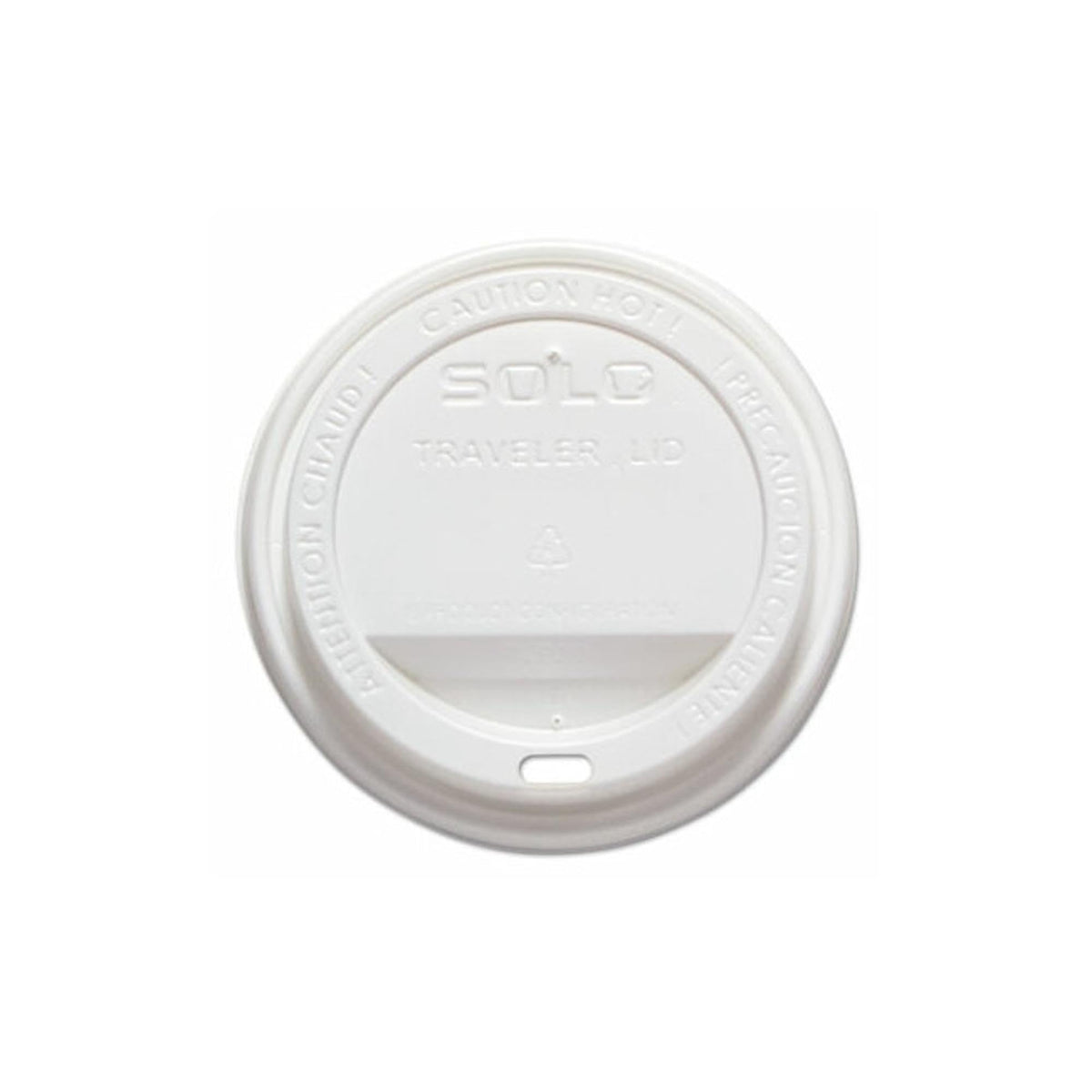 CUP Traveler Sip-Thru Lid by SOLO – Polypropylene, white, Model SCC TLP316