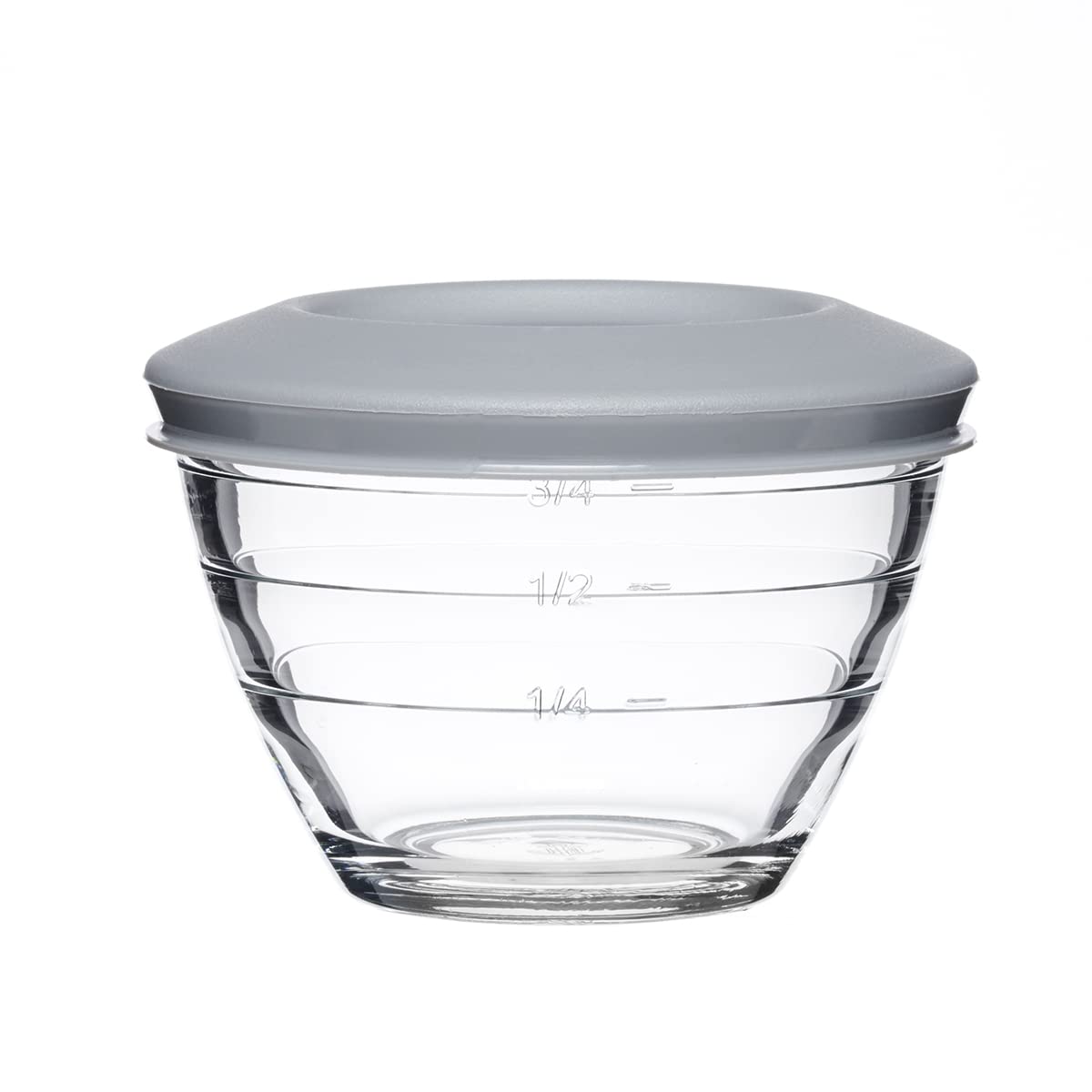Anchor Hocking 1 Cup, 6-Piece Set (3 Bowls and 3 Lids) / Clear / Classic Mixing Bowls