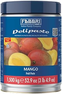 Fabbri Delipaste Mango Flavoring Compound, 3.3 lb | For Gelato, Ice Cream, Soft Serve, Pastry and Confectionary, 1 Tin