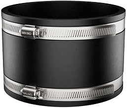 Fernco P1005-86 Flexible PVC Pipe Coupling for Concrete to Clay Plumbing Connections
