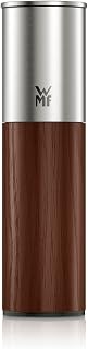 WMF Nature Pro Spice Mill - Salt and Pepper Mill with Ceramic Grinder, Adjustable Grinding, Easy to Fill, Aroma Protection Lid, Stainless Steel & Dark Wood, Manual