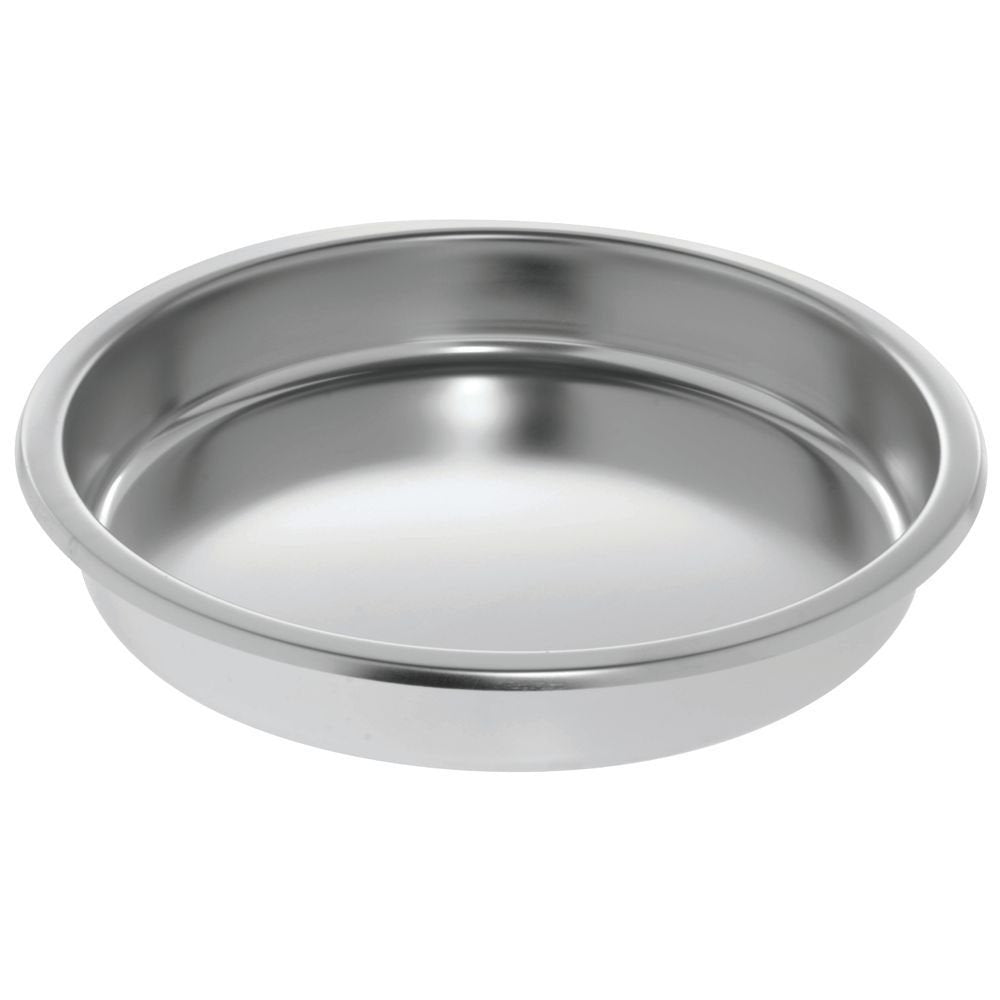 Chafer Chafing Dish Food Pan 6 1/3 Quart Round Stainless Steel by HUBERT – 6.3 Quarts, 6.33 quarts, Stainless Steel, Silver, Model YH731-FP