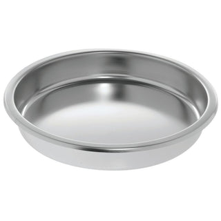 Chafer Chafing Dish Food Pan 6 1/3 Quart Round Stainless Steel by HUBERT – 6.3 Quarts, 6.33 quarts, Stainless Steel, Silver, Model YH731-FP