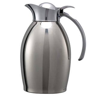 Carafe, 1 Liter Capacity, Polished Finish, (Case of 6) by Service Ideas – 33.8 Ounces, 1.0 liters, Stainless Steel, Pack of 6, Model 981C10PS