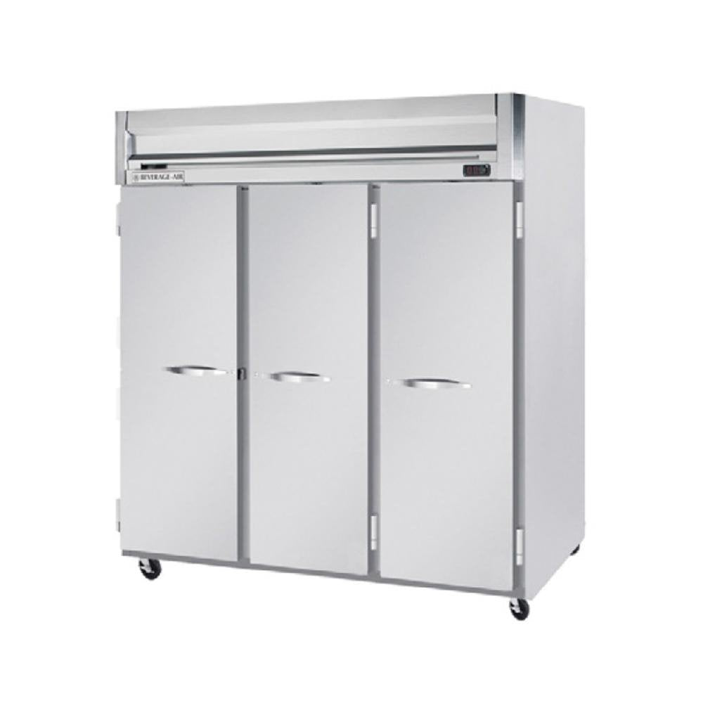 Beverage-Air HFPS3-5S Horizon Series Three Section Solid Door Reach-In Freezer 74 cu.ft. Capacity Stainless Steel Exterior and by Beverage Air – Model HFPS35S