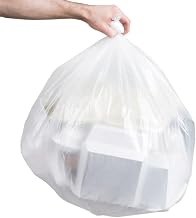 Kleenline 60 Gallon Can Liner, 38" x 58" x 1.3 MIL, Clear, 5 Rolls of 20 Liners | 100/Case