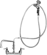 TS Brass B-0175 Faucet with Pre-Rinse Spray Unit, Chrome