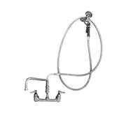 TS Brass Faucet with Pre-Rinse Spray Unit by T&S Brass – Stainless Steel, Chrome, Model B-0175