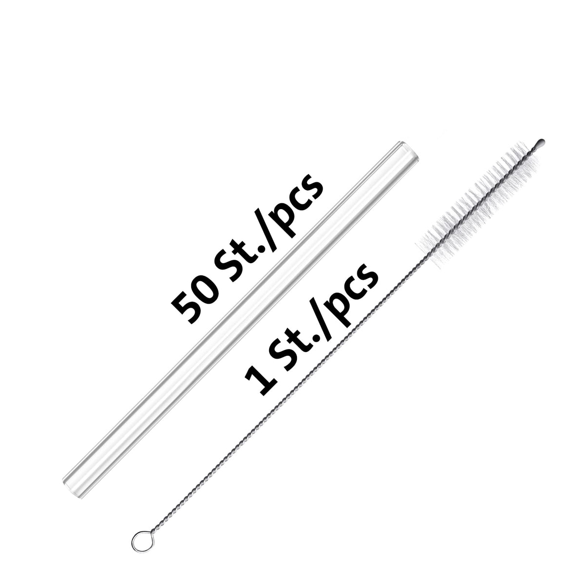 Drinking Straws Cleaning Brush Glass by Westmark – One Size, Glass, Transparent, Model 626122E1