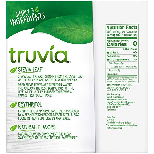 Truvia 400 ct. / 0.07 Ounce (Pack of 400) / White Stevia