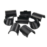 Split Sleeves for Wire Shelving Black 4 Per Pack by HUBERT – Plastic, Black, Model 1.5SLV