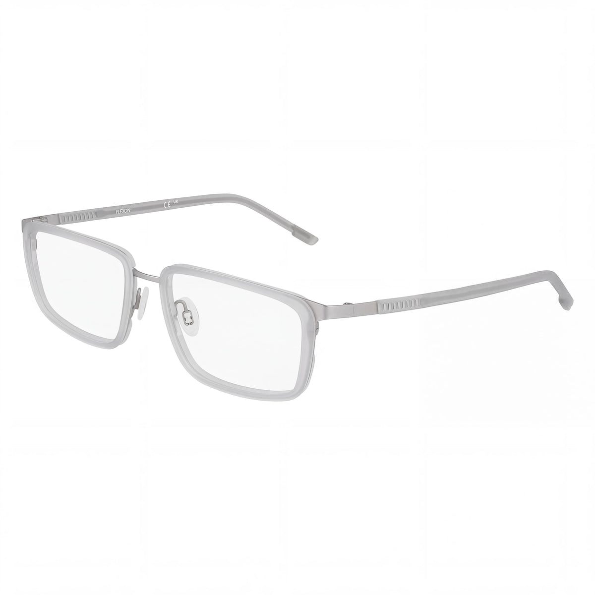 Eyeglasses E 1138 044 Matte Grey/Silver by Flexon – Titanium, Matte Grey Silv Er