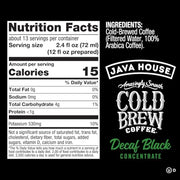 Java House Decaf / 32 Fl Oz (Pack of 1) / 1 Iced Coffee & Cold-Brew