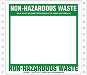 Labelmaster CFGAWM7 Non-Hazardous Waste Label, Blank Open Box, Pin-Feed Paper (Pack of 500)