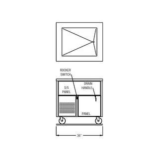 Ranserve Cold Food Table by Randell – Model RAN SCA-2