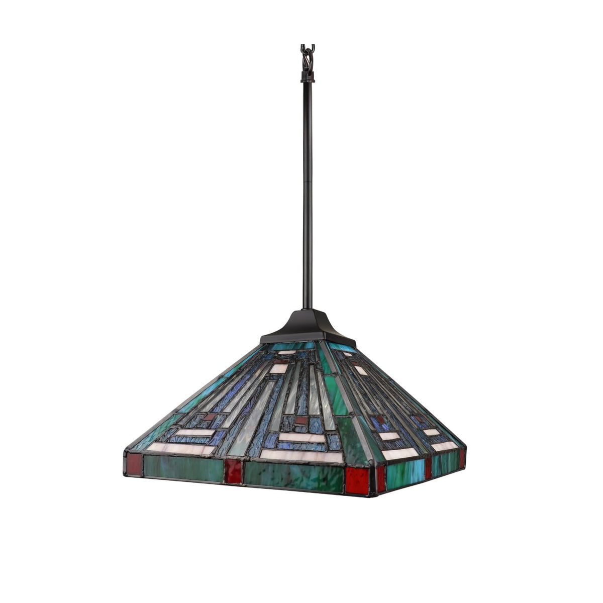 CH3T359BM12-DP1 Mini Pendant by Chloe Lighting – exact color of each glass piece may vary due to each piece being hand crafted