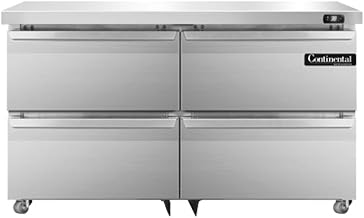 SW48-U-D Two Section Undercounter Refrigerator 48" W, With Four Drawers