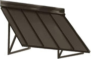 5 ft. Houstonian Metal Standing Seam Awning (68 in. W x 24 in. H x 24 in. D) Bronze