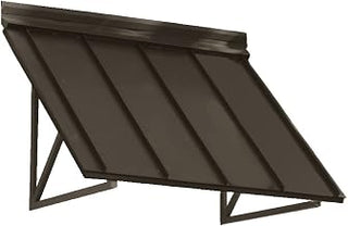 5 ft. Houstonian Metal Standing Seam Awning (68 in. W x 24 in. H x 24 in. D) Bronze