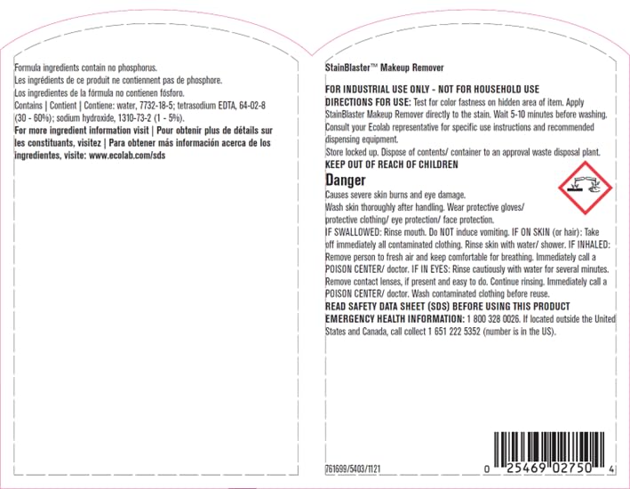 Stainblaster Makeup Remover Laundry Pre-spotter - 22 FL OZ by Ecolab – 22 Fl Oz (Pack of 1), Model 6125395