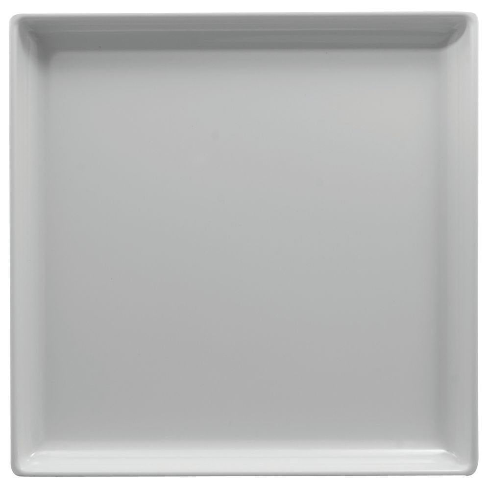 Square Serving Tray White Melamine - 14" L x 14" W x 1 1/2" H by HUBERT – 14" x 14" x 1.5", Melamine, White, Model HUM1414-NW
