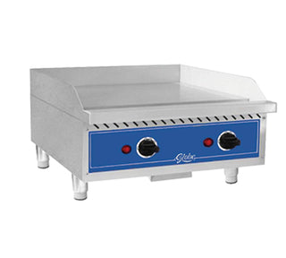 24” Medium-Duty Electric Griddle by Globe – Stainless Steel, Blue, Model GEG24