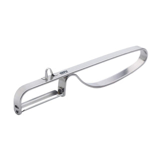 12520 Hangable Potato Peeler by GEFU – 17 x 4 x 1 cm, Alloy Steel, Silver, Model GF12520