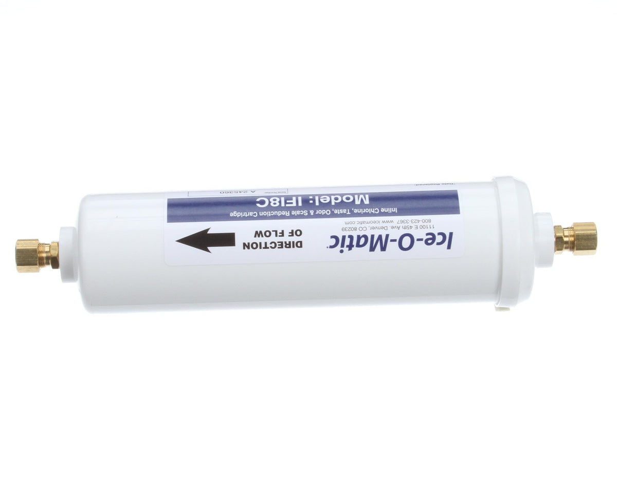 Ice O Matic in-Line 3/8" Compassion Water Filter Cartridge by Ice-O-Matic – 1 Count (Pack of 1), Filter Cartridge, White, Model IFI8C