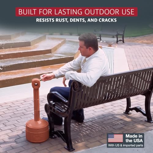 Justrite Terracotta / 1 Gallon / Smokers Cease Smoking Receptacles