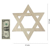 Scribbles Star of David Wood Cutouts, 10 x 11.5 Inches, Natural Plywood, Pack of 2