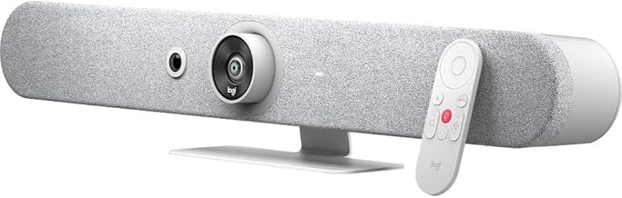 Logitech Rally Bar Mini All-in-One Video Bar for Small to Medium Rooms, White