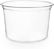 Vegware Plant-Based Compostable 16oz PLA Round Deli Container (Case of 500)