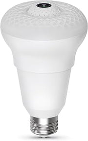 Feit Electric Smart Rotating Light Bulb with Wireless Camera, Motion Sensor, Night Vision, and 2-Way Speaker, 40W Equivalent, E26 Base, 5000K Daylight, 15,000-Hour Lifetime, A450/850/CAMWIFI/LED