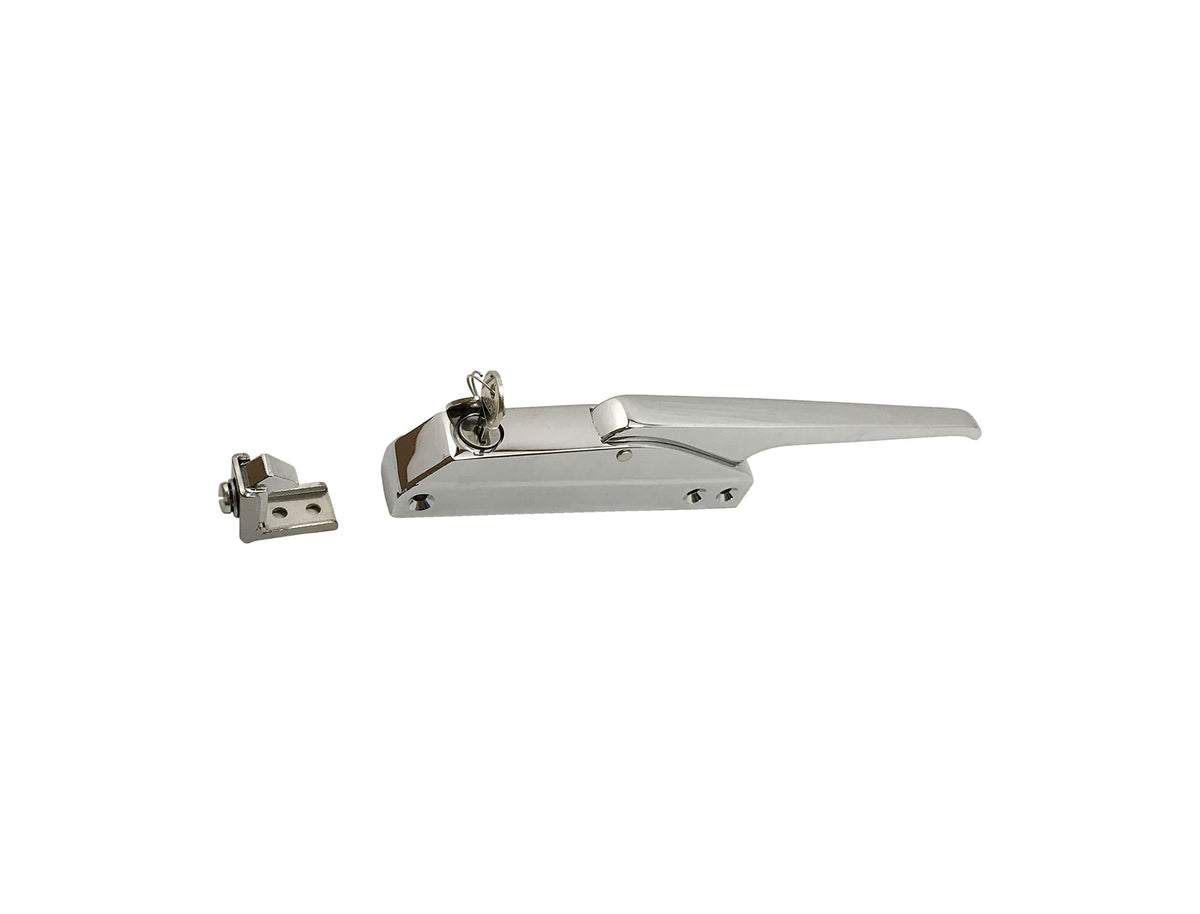 Straight Handle Edgemount Latch (with Key) by Kason – Model 174C-01