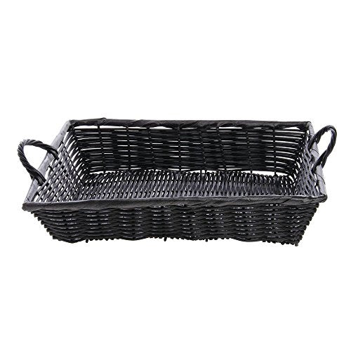 HUBERT Black / 16"Lx11"Wx3"H / Rustic Shelf Baskets