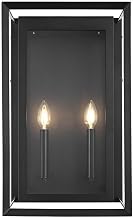 ELEGANT Lighting Etting 12 inch Outdoor Wall Sconce in Black