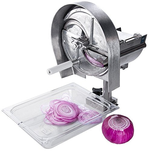 1/16" - 1/2" Adjustable Easy Slicer Fruit / Vegetable Cutter by Nemco – Stainless Steel, Silver, Model N55200AN