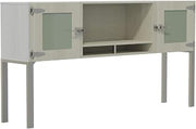 Safco 72" Hutch with Glass Doors & Supports
